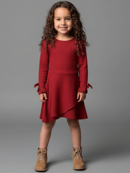 Vignette Shiloh Dress in Burgundy Sizes 3-14