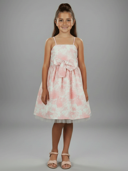 Vignette Juliet Dress in Pink Roses Girls 6-12