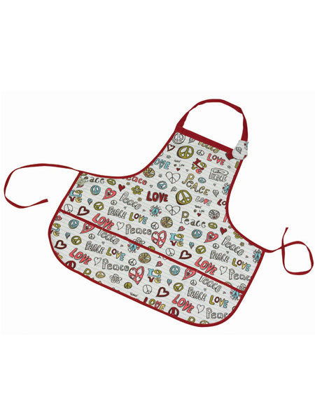 Peace Love Kiddie Apron by O.R.E. Sugar Booger