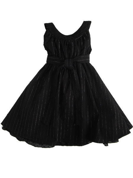 llbd City Girl Black Stripe Dress Sizes 2T-7