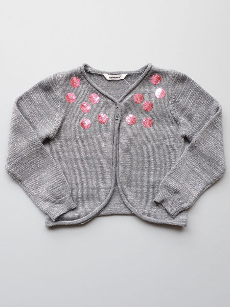 3 Pommes Little Girls Grey Sweater Sizes 4, 5
