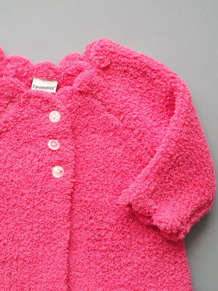 3 Pommes Fuchsia Baby Girls Sweater