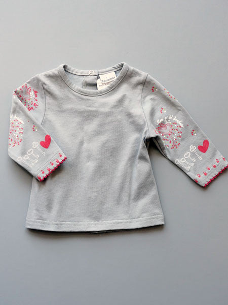 3 Pommes Baby Girls Fuchsia Jumper & T Shirt 2 Piece Set