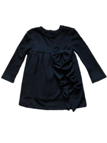 A. Bird Mena Girls Black Tunic Dress Size 4