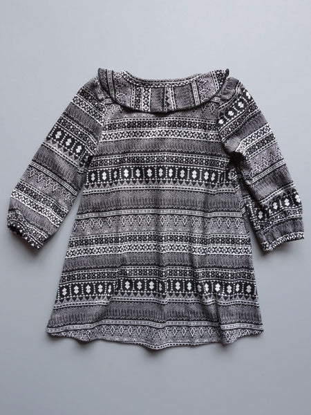 Adore La Vie Fair Isle Knit Dress Toddler & Little Girls