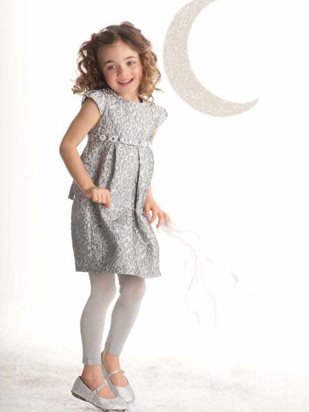 Biscotti Silver Snow Princess Little Girls Dress Size 4