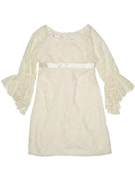 Biscotti Fairest Of All Long Sleeve Ivory Lace Dress Sizes 7-14