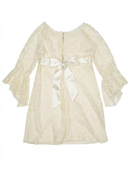 Biscotti Fairest Of All Long Sleeve Ivory Lace Dress Sizes 7-14