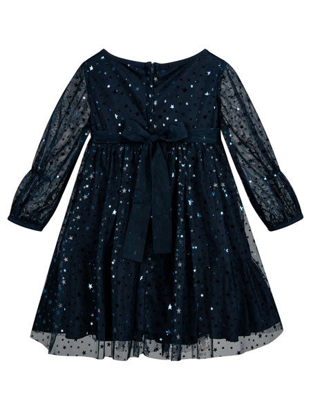 Biscotti Navy Blue Starry Night Dress Size 3T