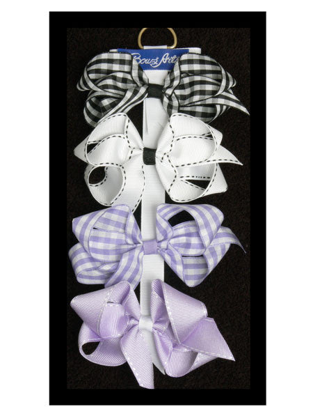 Bows Arts Hair Bows on Clippies Gift Set (4 Bows)