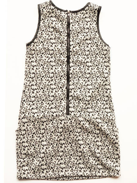Deux Par Deux Girls Knit Leopard Jumper/Dress Sizes 8-12