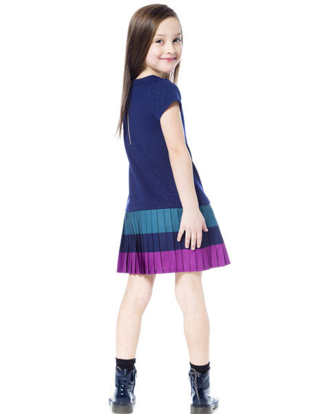 Deux Par Deux Be Hoo You Are Pleated Milano Dress Size 6