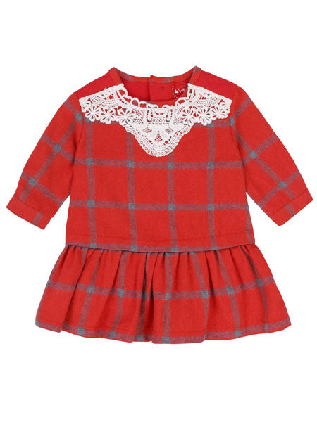 Deux Par Deux Red Plaid Dress Baby & Toddler Girls