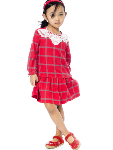 Deux Par Deux Red Plaid Dress Baby & Toddler Girls