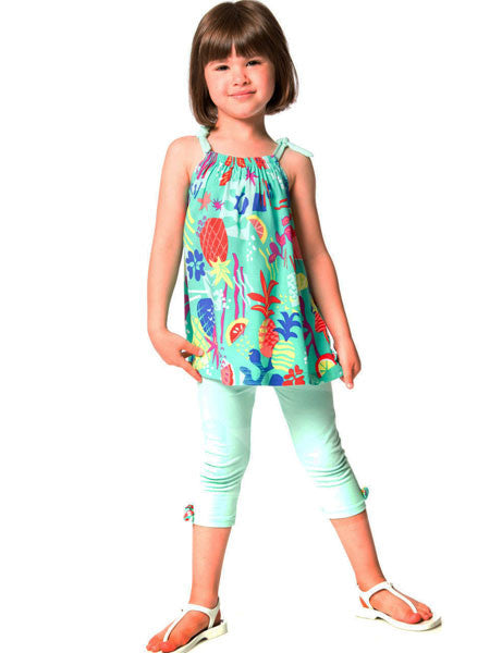 Deux Par Deux Cold Press Fashion Printed Tunic & Legging Set 12M-6Y