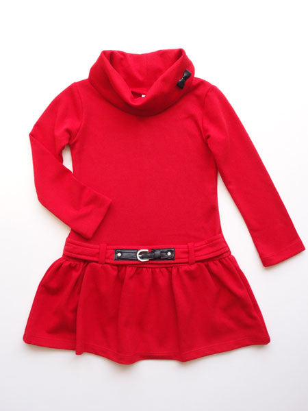 Deux Par Deux Crimson Dog Story Dress Baby Girls Size 12M