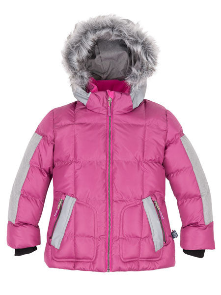 Deux Par Deux Festival Fuschia Pink Puffy Jacket Girls 4, 8