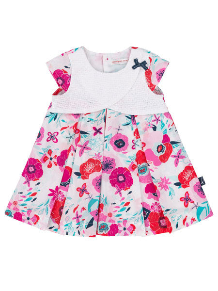 Deux Par Deux High Style at Low Tide Floral Dress 12M-4