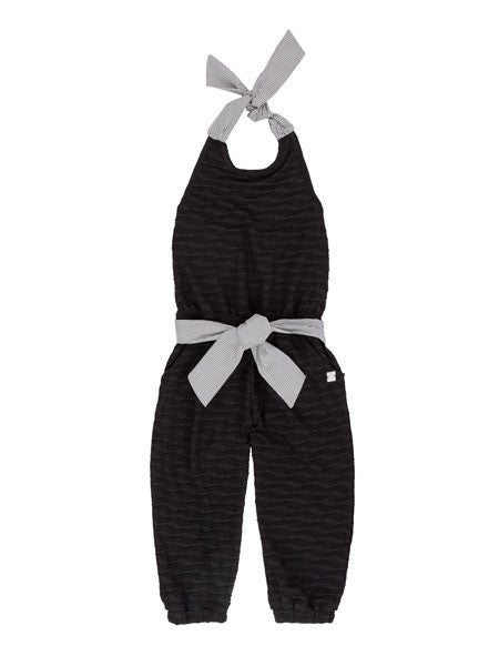 Deux Par Deux So Safari! Black Jumpsuit Girls Size 5