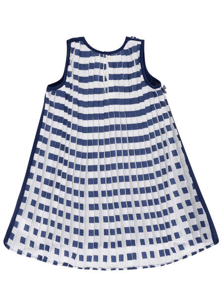 Deux Par Deux Tapis Rouge Collection Navy Pleated Dress Sizes 4, 5