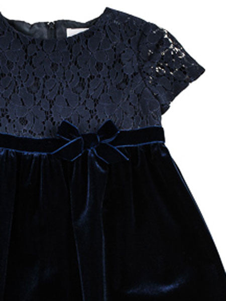 Florence Eiseman Navy Velvet & Lace Dress Sizes 3T, 4T,  4