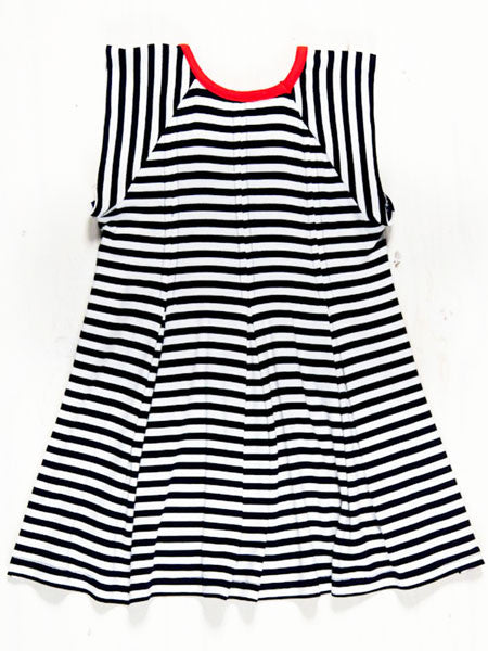Fore N Birdie Toddler Girls Navy Stripe Dress Size 3T