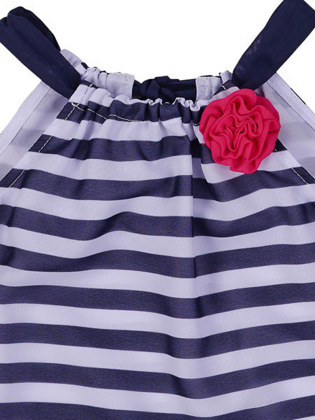 Florence Eiseman Striped Chiffon Shift Dress Sizes 4T, 4, 5