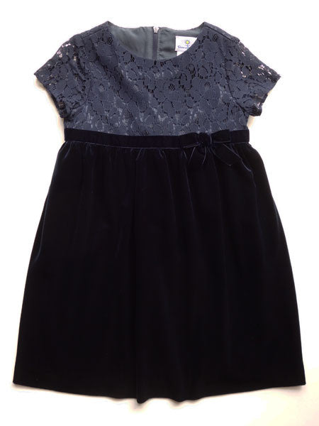 Florence Eiseman Navy Velvet & Lace Dress Sizes 3T, 4T,  4