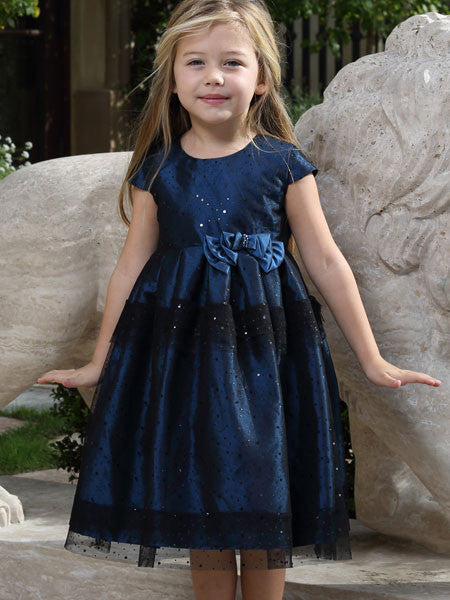 Isobella & Chloe Midnight Star Party Dress      Sizes 12M-2T