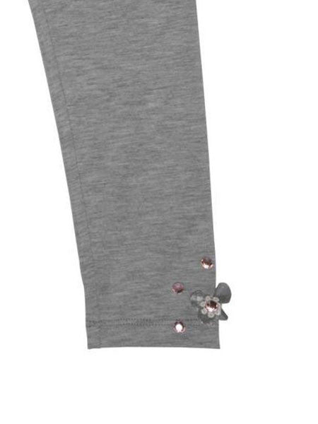 Kate Mack Rose Crush Grey Leggings Girls 4 & 5