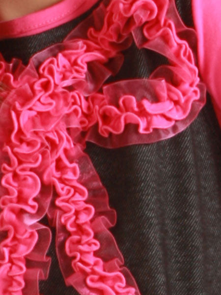 Love U Lots Toddler & Girls Black Knit  Denim Look Dress Set Sizes 2T- 4