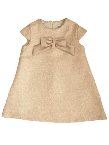 LulI & Me Gold Boucle Party Dress 2T-6