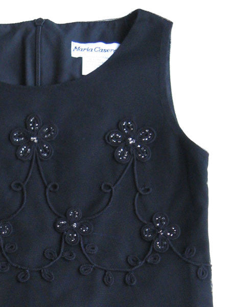 Maria Casero Girls Black Party Dress Sizes 7, 8