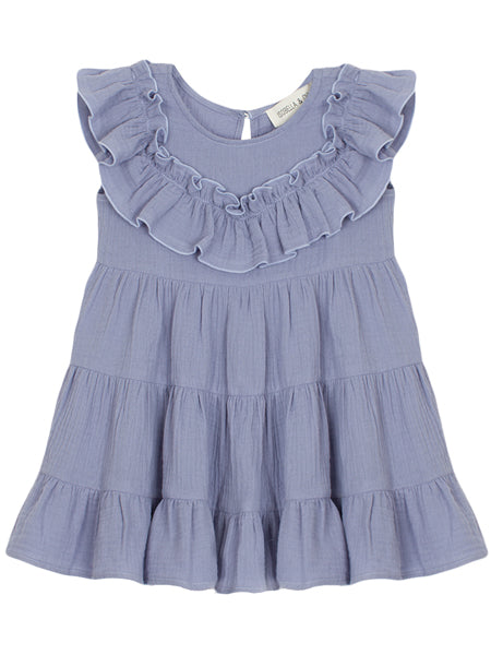 Mabel + Honey Perry Pretty Cotton Gauze Dress Girls