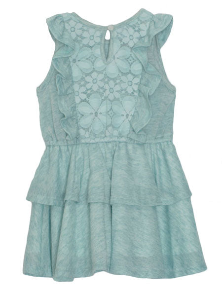 Isobella & Chloe Knit and Lace Tiered Dress Baby Girls
