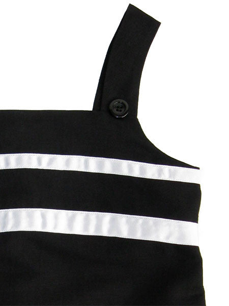 Maria Casero Girls Black & White Sundress Size 8