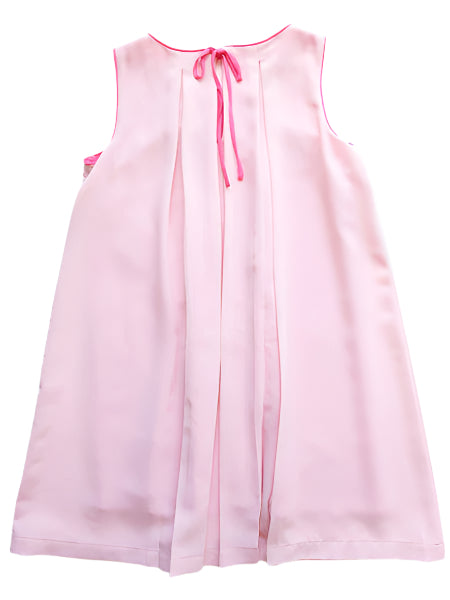 Maria Casero Pleated Crepe Dress Girls Sizes 7-12