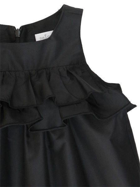 Neige Black Silk Taffeta Party Dress Size 4