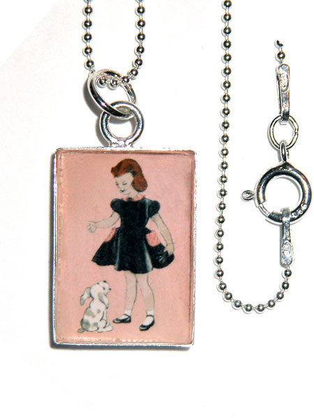 Copy of Girl and Puppy Pendant