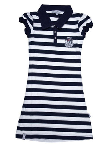 Pom Pom Girls Soezanna Navy Polo Style Dress Size 5/6