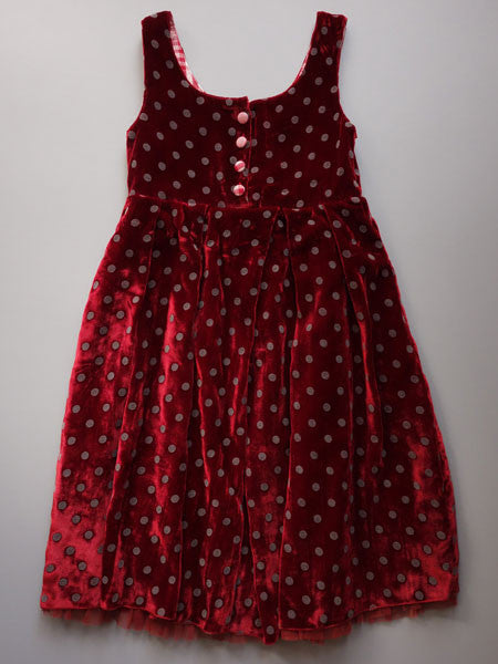 Pom Pom Avriel Velvet Jumper Dress 4-6