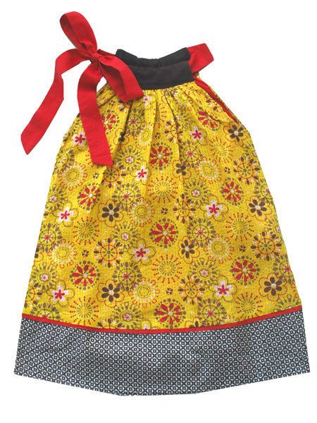 Sophie Catalou Floral Heart Print Girls Sundress Dress Size 6