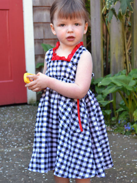 llbd shop Hamptons Check Dress Sizes 3T & 4T