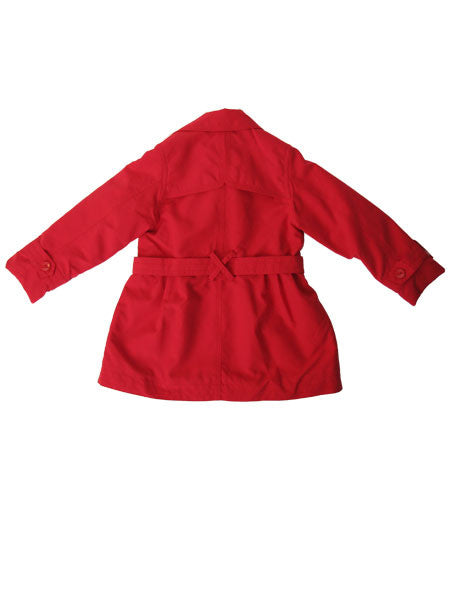 Dani by Sarah Louise Red Trench Coat Toddler & Little Girls Sizes 2-6