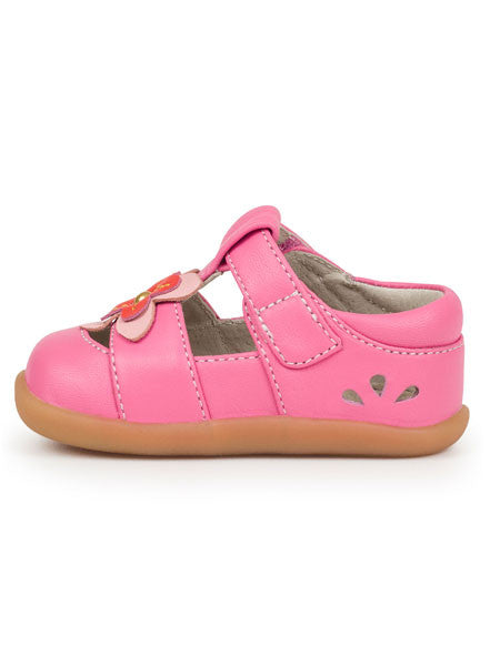 See Kai Run Avery Baby Girls Hot Pink T-Strap Sandal