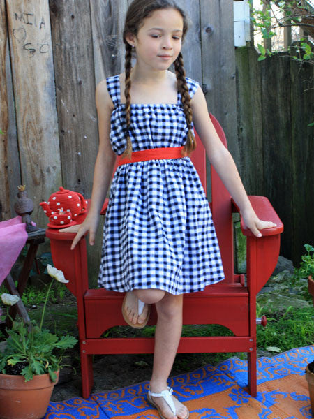 llbd Hamptons Check Sundress Sizes 2T-7