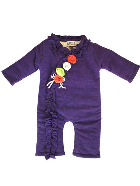 Sophie Catalou Violet Ruffle Bunting 9-12M