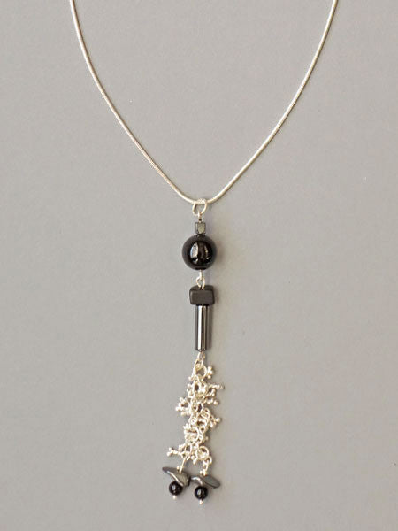 Carol Max Black Onyx Pendant Necklace