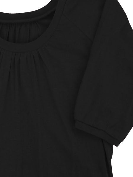 Kit+Lili  Claire Girls Black Cotton Top Size 8