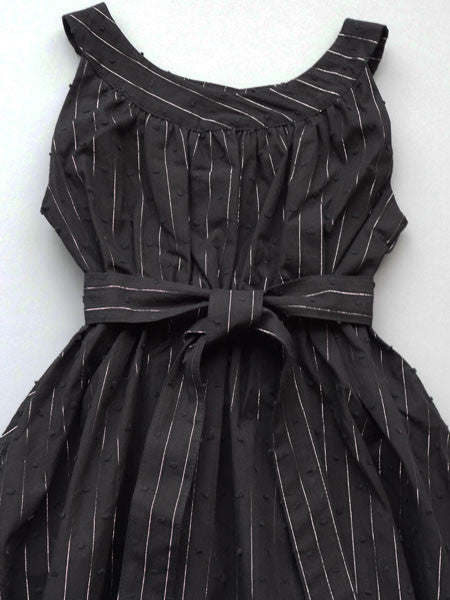 llbd City Girl Black Stripe Dress Sizes 2T-7